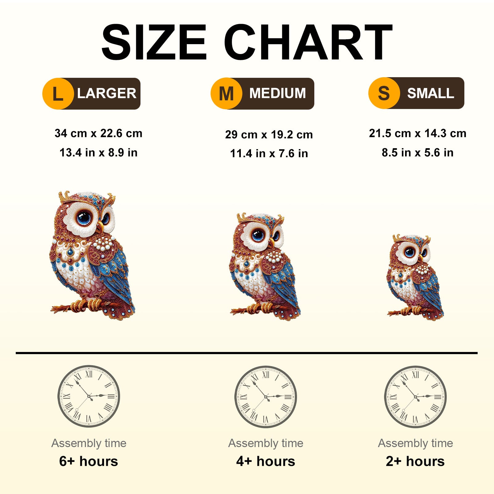 Whimsical Wooden Jigsaw Puzzle - Regal Owl - pickApuzzle