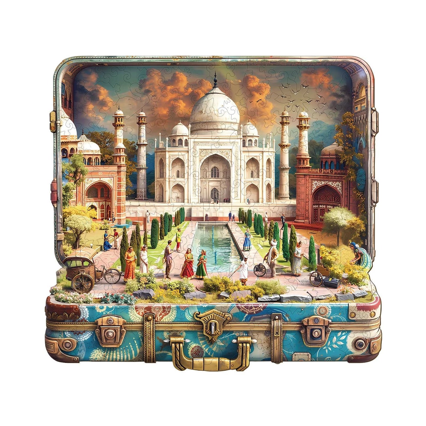 Ausgefallenes Holzpuzzle - Taj Mahal Tour