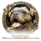 Whimsical Wooden Jigsaw Puzzle - 3D Metal French Bulldog - pickApuzzle