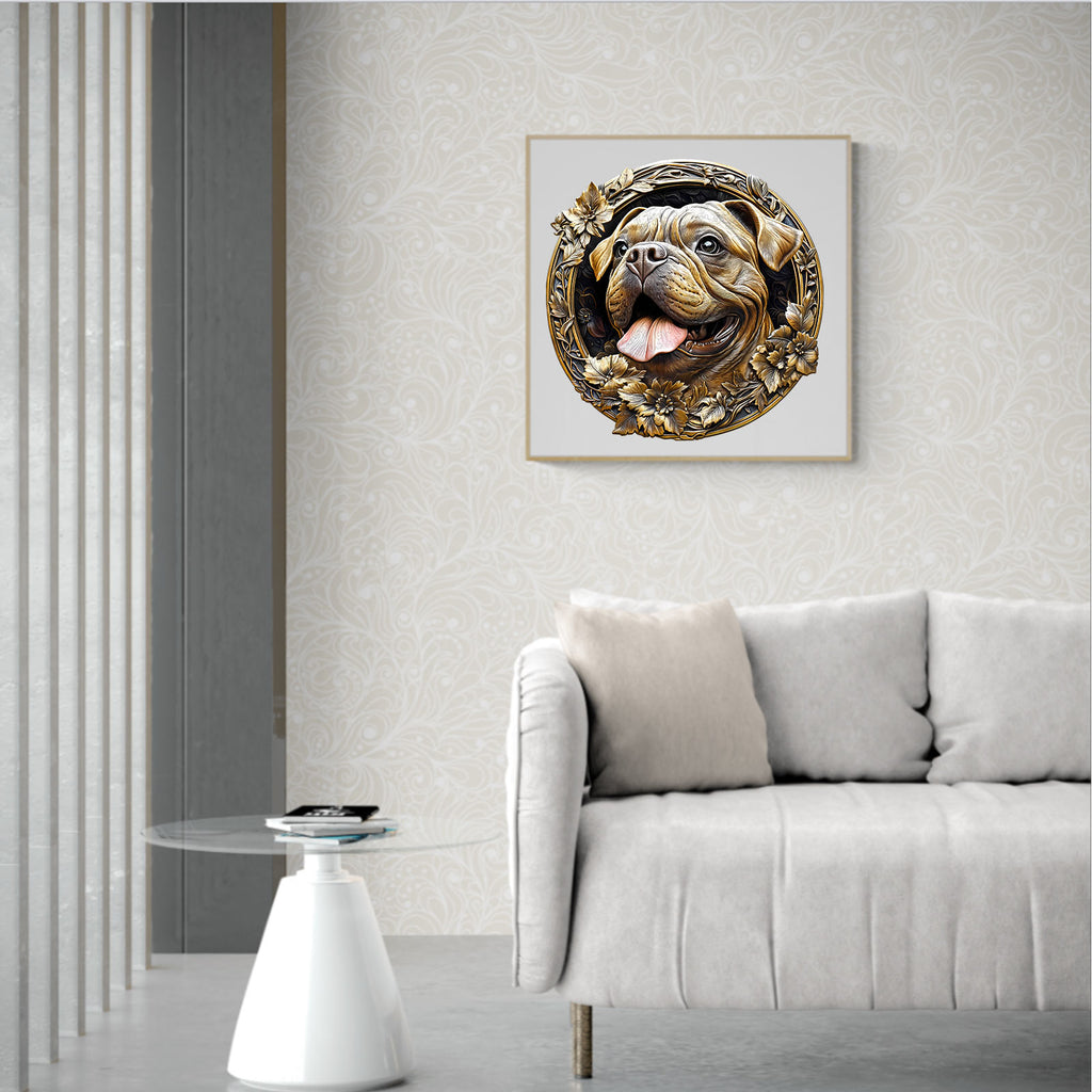 Whimsical Wooden Jigsaw Puzzle - 3D Metal French Bulldog - pickApuzzle