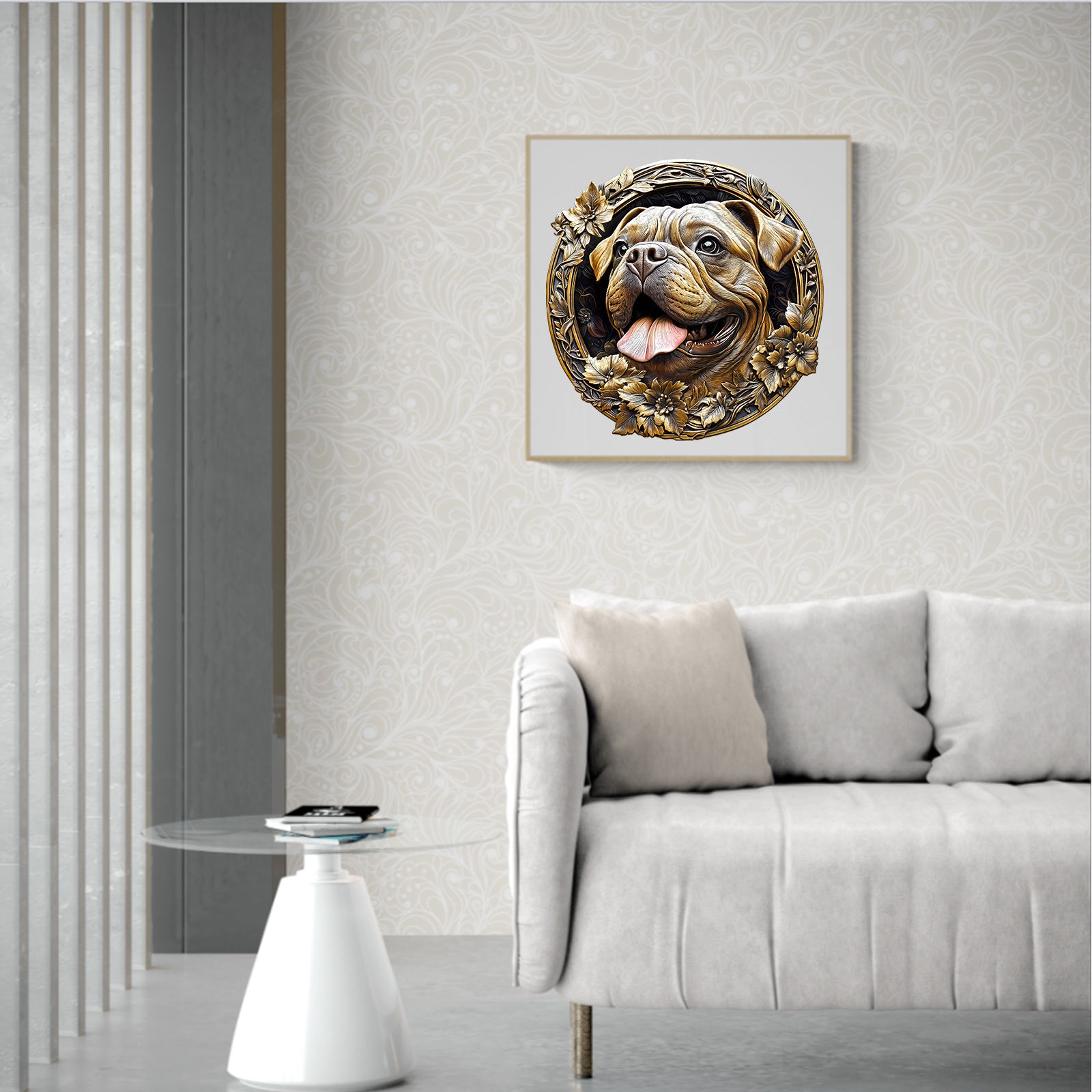 Whimsical Wooden Jigsaw Puzzle - 3D Metal French Bulldog - pickApuzzle