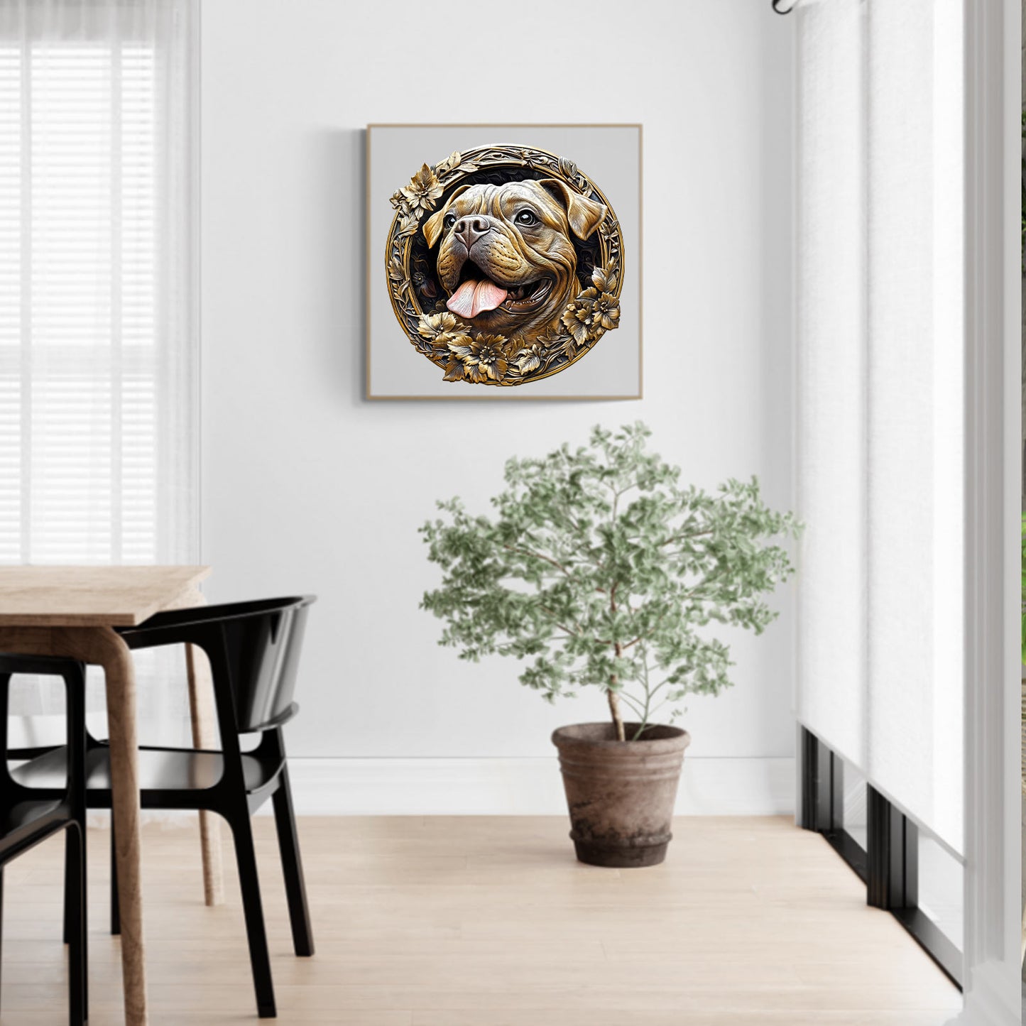 Whimsical Wooden Jigsaw Puzzle - 3D Metal French Bulldog - pickApuzzle