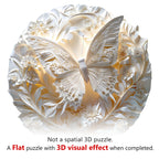Whimsical Wooden Jigsaw Puzzle - 3d paper butterfly - pickApuzzle