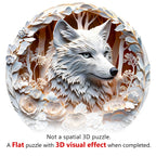Whimsical Wooden Jigsaw Puzzle - 3D Wolf - 1 - pickApuzzle