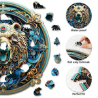 Whimsical Wooden Jigsaw Puzzle - Angry Bear - pickApuzzle