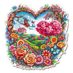 Puzzle en bois fantaisiste - Beaux champs