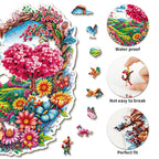 Puzzle en bois fantaisiste - Beaux champs