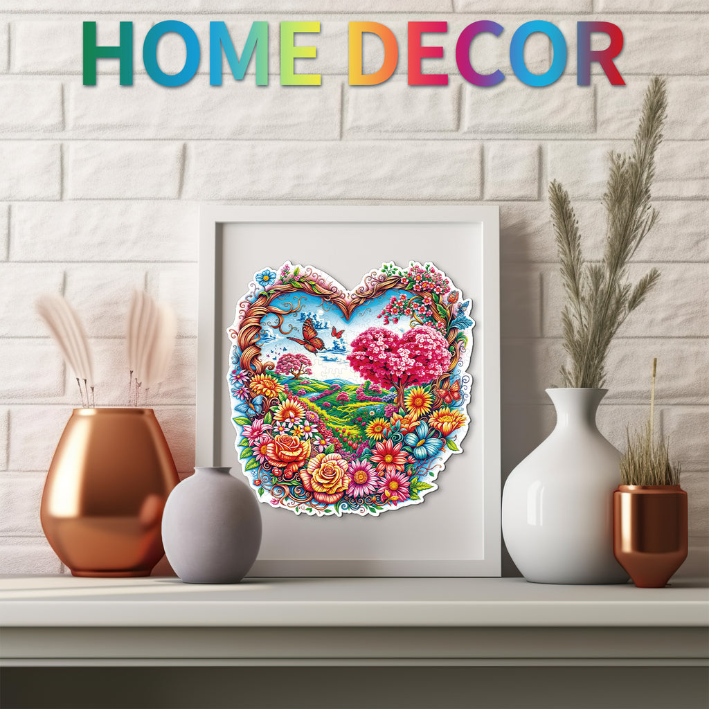 Puzzle en bois fantaisiste - Beaux champs