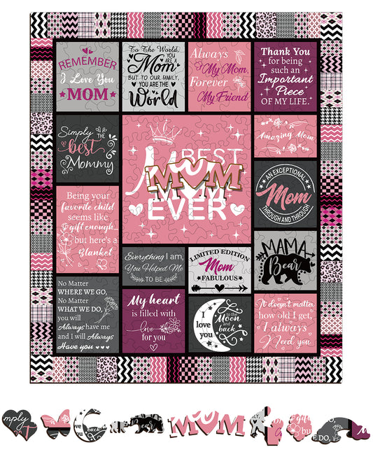 Engaging Wooden Jigsaw Puzzle- Best Mom