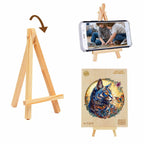 Whimsical Wooden Jigsaw Puzzle-Cat and Butterfly