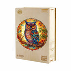 Whimsical Wooden Jigsaw Puzzle- Charming Owl