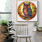 Whimsical Wooden Jigsaw Puzzle- Charming Owl