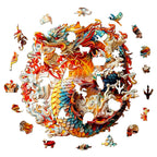 Whimsical Wooden Jigsaw Puzzle-Chinese Dragon 1