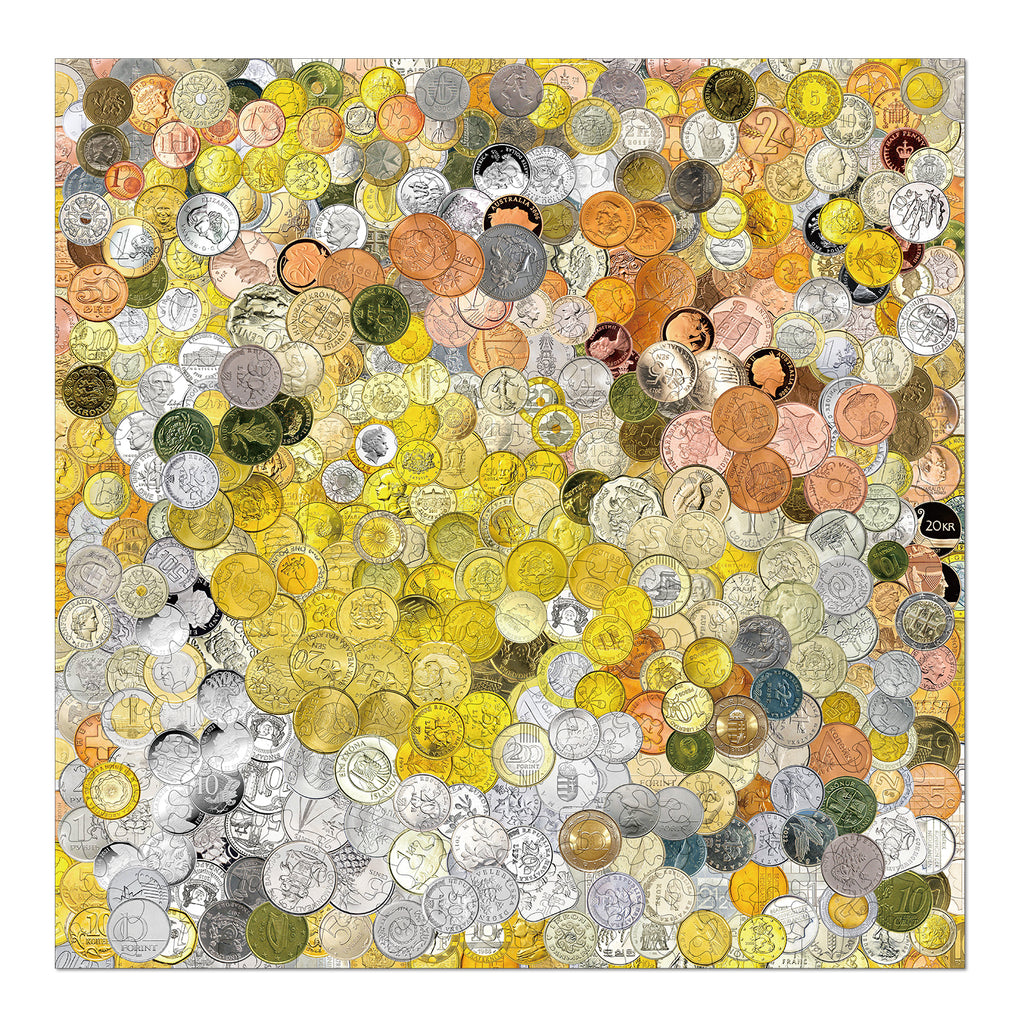 Wunderliches Holzpuzzle - Münzkunst
