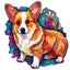 Whimsical Wooden Jigsaw Puzzle - Cute Corgi - pickApuzzle