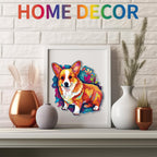 Whimsical Wooden Jigsaw Puzzle - Cute Corgi - pickApuzzle