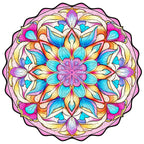 Whimsical Wooden Jigsaw Puzzle- Datura Flower