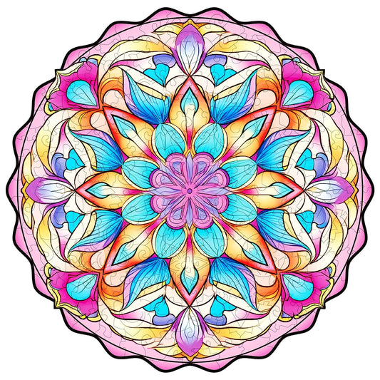 Whimsical Wooden Jigsaw Puzzle- Datura Flower