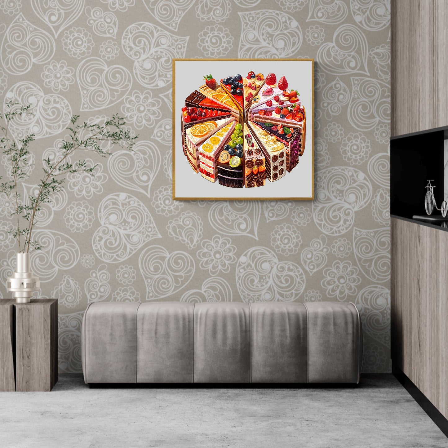 Whimsical Wooden Jigsaw Puzzle - Delicious cake - pickApuzzle