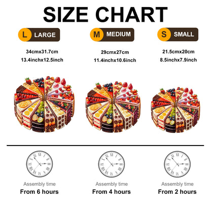 Whimsical Wooden Jigsaw Puzzle - Delicious cake - pickApuzzle