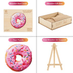 Whimsical Wooden Jigsaw Puzzle - Doughnut - pickApuzzle