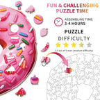 Whimsical Wooden Jigsaw Puzzle - Doughnut - pickApuzzle
