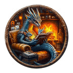 Launiges Holzpuzzle – Drachen-Gute-Nacht-Geschichte