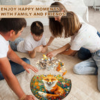 Whimsical Wooden Jigsaw Puzzle - Fantasy Garden Guardian - Fox - pickApuzzle