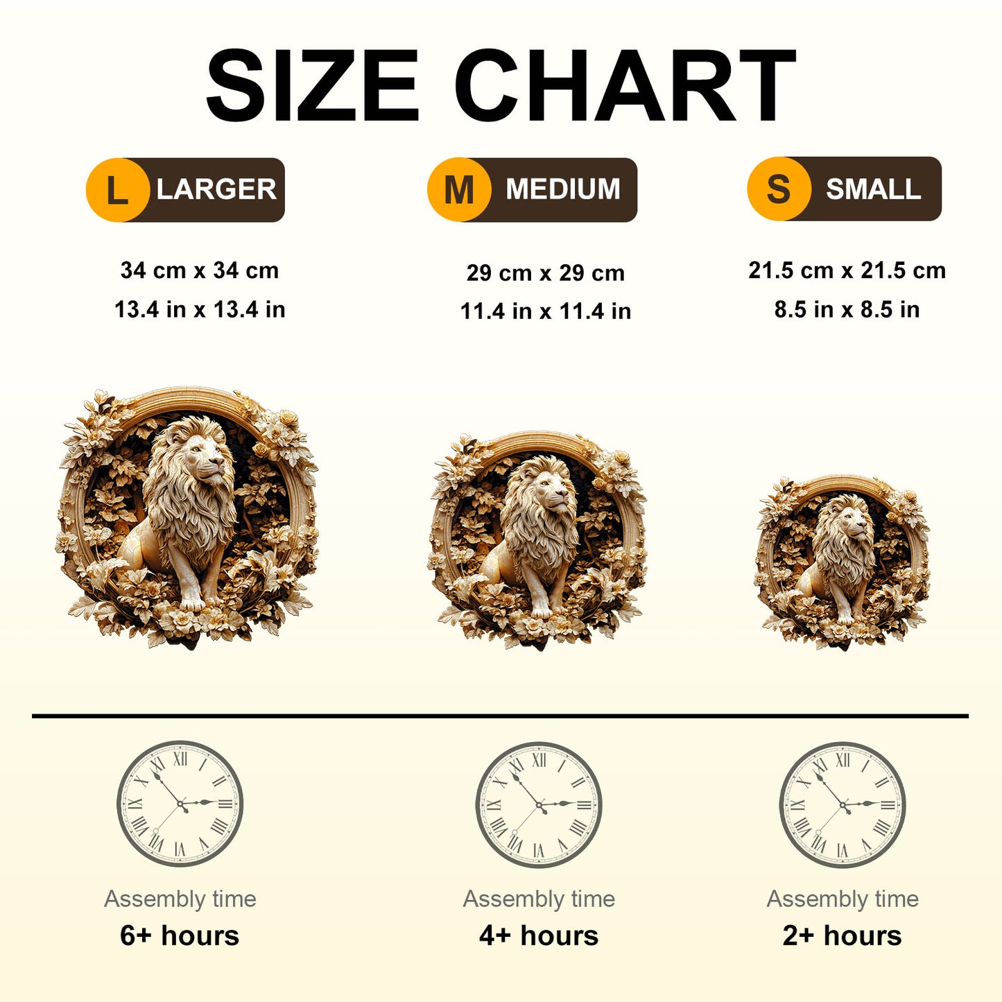 Whimsical Wooden Jigsaw Puzzle - Forest lion - pickApuzzle