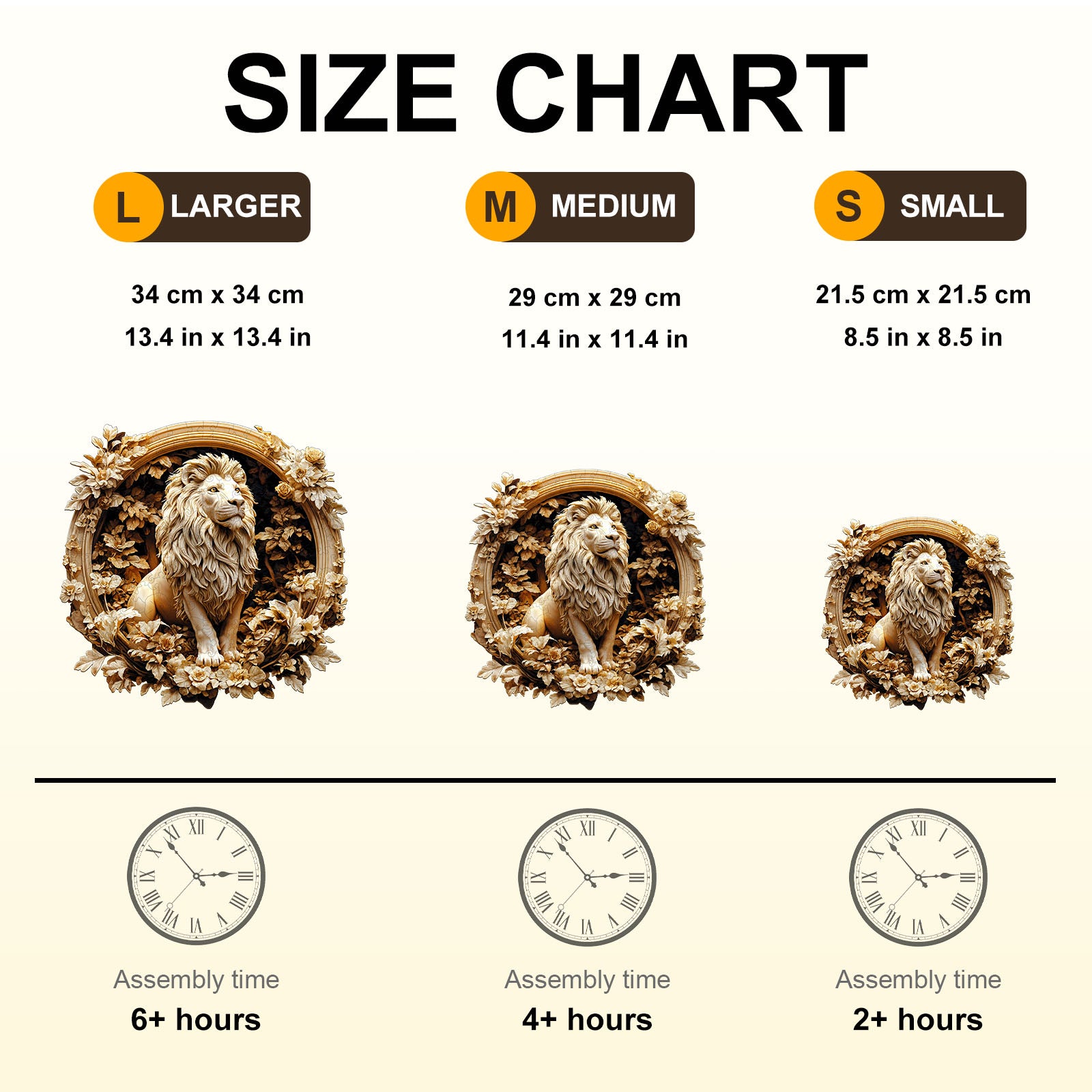 Whimsical Wooden Jigsaw Puzzle - Forest lion - pickApuzzle