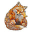 Whimsical Wooden Jigsaw Puzzle-Fox Family 2