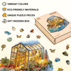 Puzzle en bois fantaisiste - Serre glaciaire