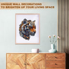 Whimsical Wooden Jigsaw Puzzle - Golden mechanical tiger - pickApuzzle