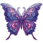 Whimsical Wooden Jigsaw Puzzle-Gorgeous Butterfly