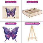 Whimsical Wooden Jigsaw Puzzle-Gorgeous Butterfly