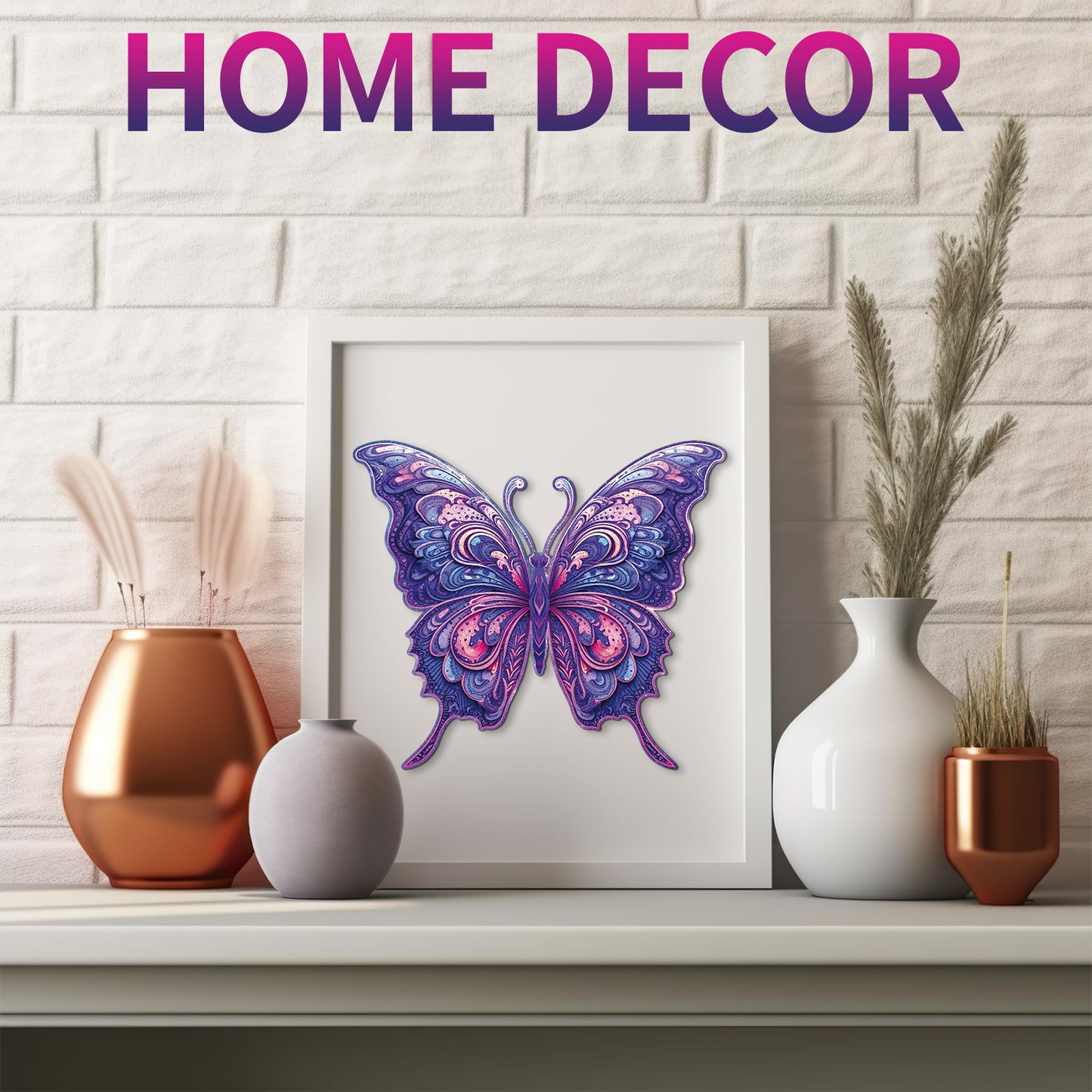 Wunderbares Holzpuzzle – Wunderschöner Schmetterling