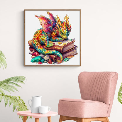 Ausgefallenes Holz-Puzzle – Juwelen-Drache