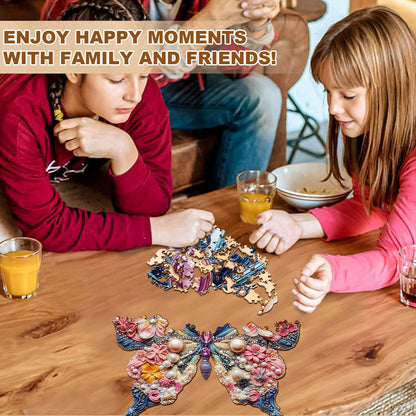 Whimsical Wooden Jigsaw Puzzle - Jewelry Butterfly - pickApuzzle