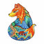 Whimsical Wooden Jigsaw Puzzle-Leisurely Fox