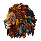 Whimsical Wooden Jigsaw Puzzle-Lion King