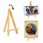 Whimsical Wooden Jigsaw Puzzle-Lively Toucans