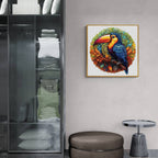 Whimsical Wooden Jigsaw Puzzle-Lively Toucans