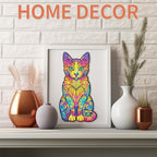 Whimsical Wooden Jigsaw Puzzle- Lovely Cat