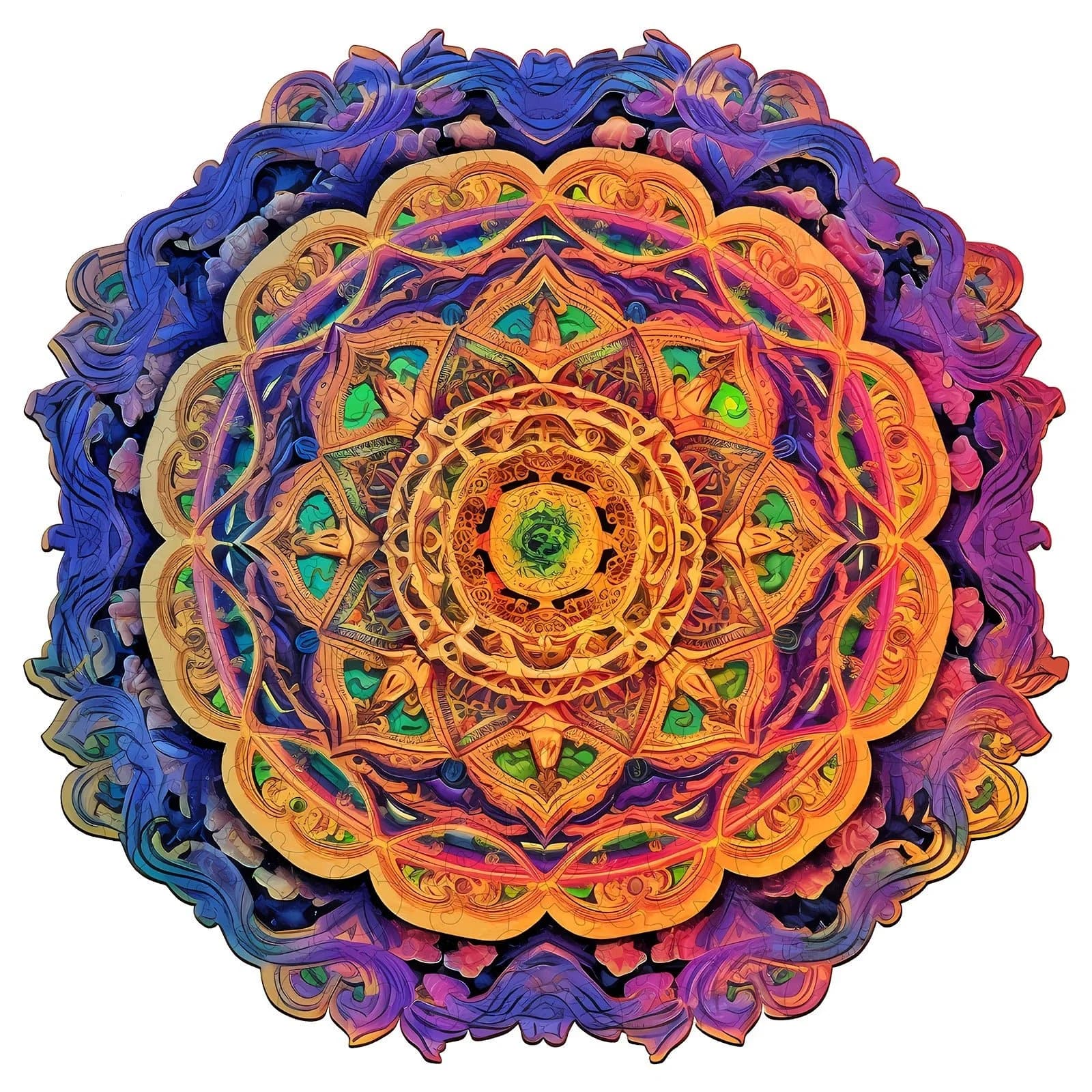 Wunderliches Holz-Puzzle - Mandala 4 Hauptbild