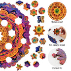 Whimsical Wooden Jigsaw Puzzle - Mandala 4 - pickApuzzle