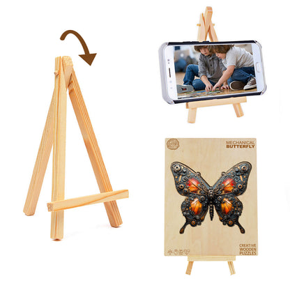 Skurriles Holzpuzzle – Mechanischer Schmetterling