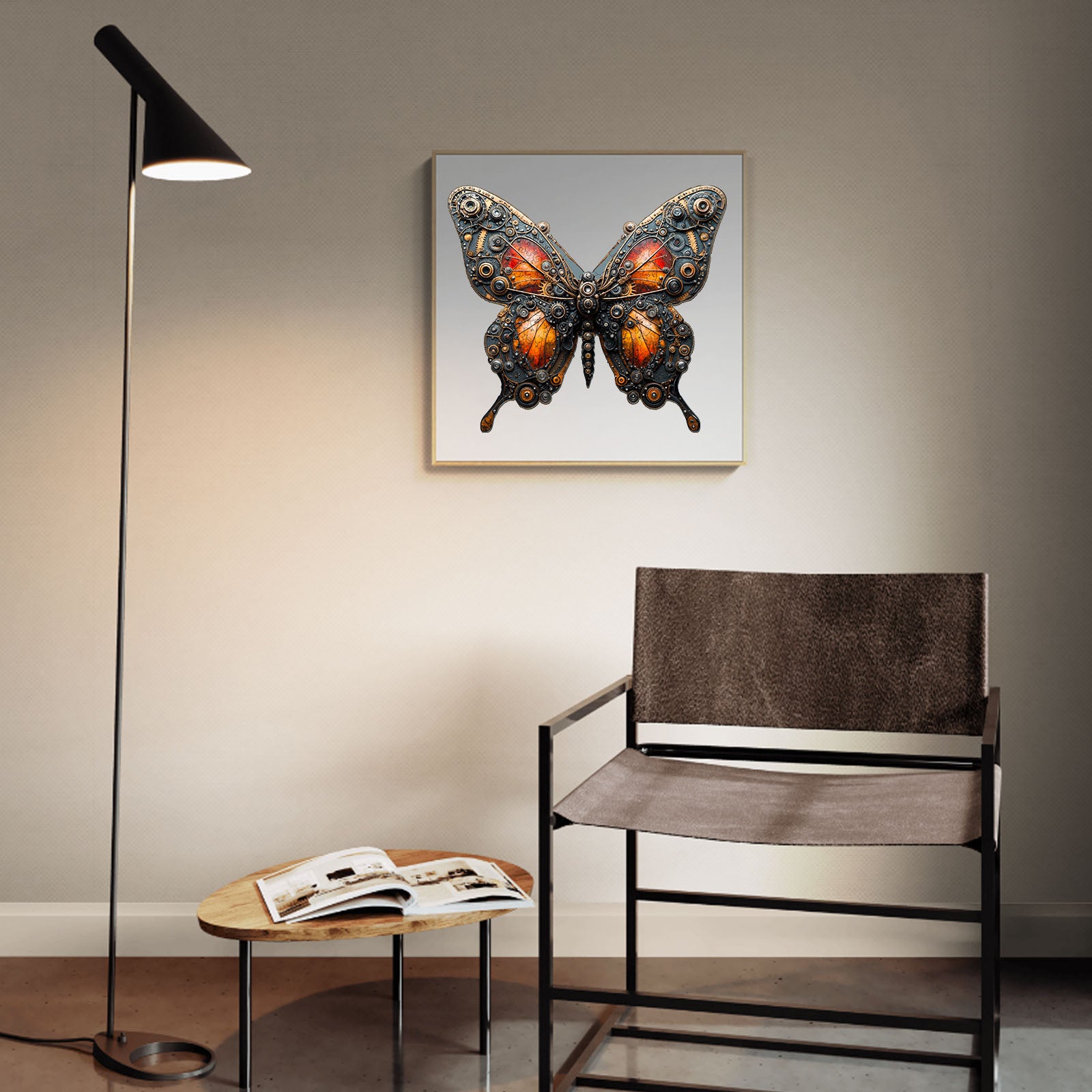 Whimsical Wooden Jigsaw Puzzle-Mechanical butterfly
