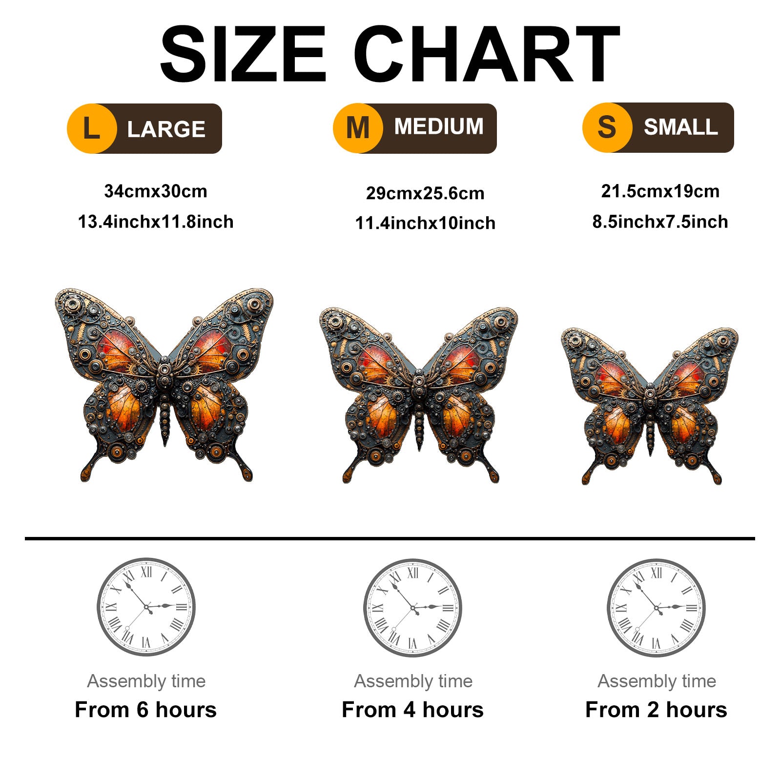 Whimsical Wooden Jigsaw Puzzle-Mechanical butterfly