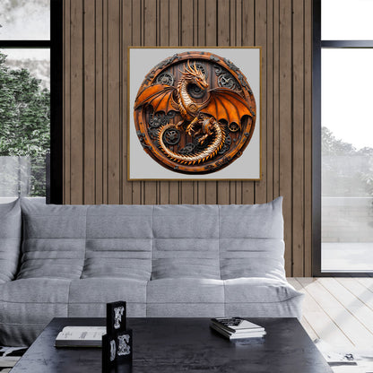Whimsical Wooden Jigsaw Puzzle - mechanical dragon - 1 - pickApuzzle