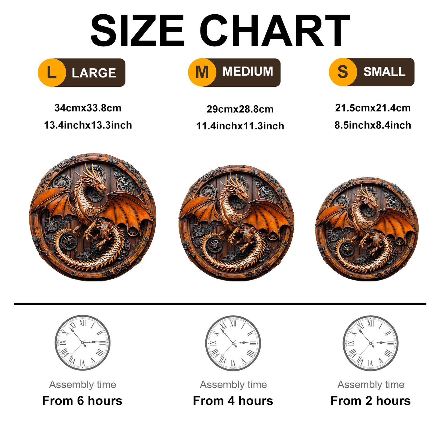 Whimsical Wooden Jigsaw Puzzle - mechanical dragon - 1 - pickApuzzle
